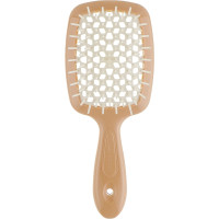 Гребінець для волосся персикова з білим  Janeke Superbrush Small The Original Italian 1 шт - фото №1