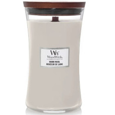 Ароматична свічка з ароматом теплої вовни Woodwick  Large Warm Wool 609 г - фото №1
