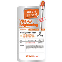 Тканинна маска з вітаміном C Wellderma Vita-C Brightening Weekly Smart Mask - фото №1