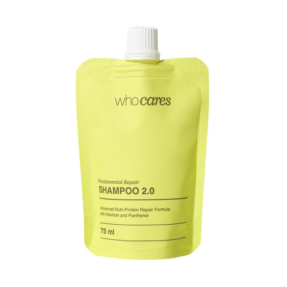 Шампунь для глибокого очищення Whocares Shampoo 2.0 Fundamental Repair 75 ml - фото №1