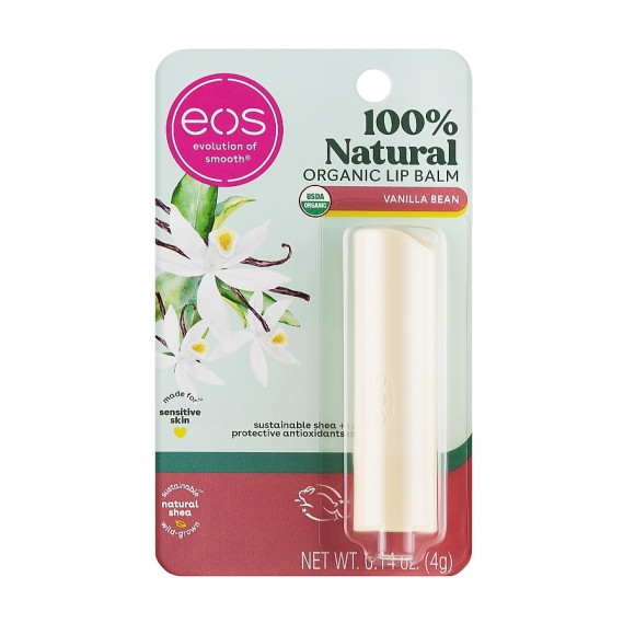 Бальзам для губ ваніль  EOS Super Soft Shea Lip Balm Vanilla Bean  - фото №1