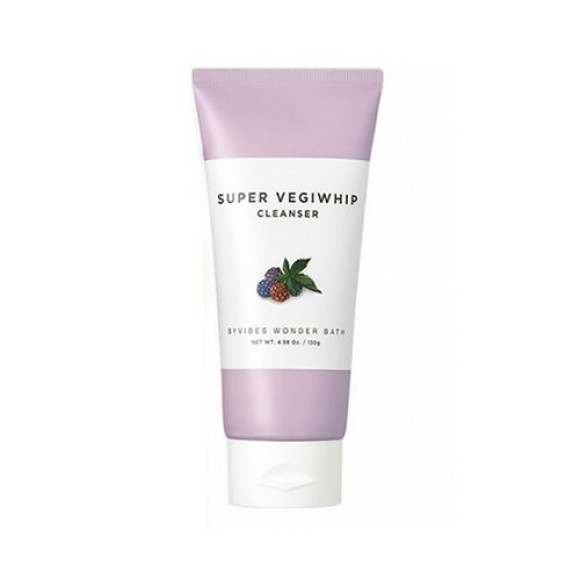 Очищаюча пінка Wonder Bath Super Vegiwhip Cleanser Purple 130 мл - фото №1