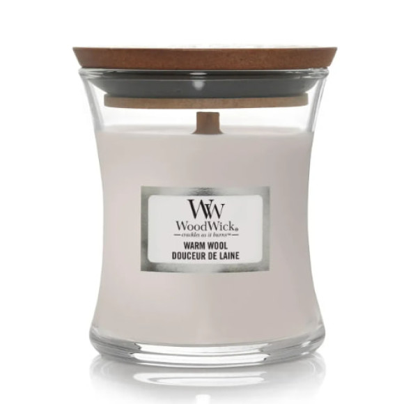 Ароматична свічка з ароматом теплої вовни Woodwick Medium Warm Wool 275 г - фото №1