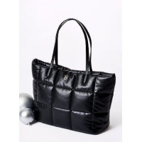 Стильна сумка-шопер Victoria's Secret Quilted Tote Bag Black 1 шт - фото №1