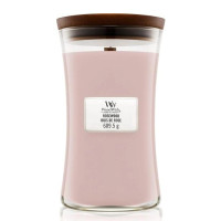 Ароматична свічка з ароматом троянди, кедра і мускусу Woodwick Large Rosewood 609 г - фото №1