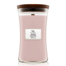 Ароматическая свеча с ароматом розы, кедра и мускуса Woodwick Large Rosewood 609 г - фото №1