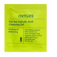 Гель для вмивання з саліциловою кислотою Meisani Puri-Tea Salicylic Acid Cleansing Gel, 2 мл - фото №1