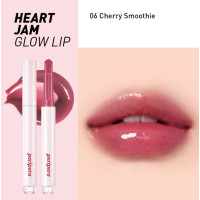Сяючий блиск-помада в стіку Peripera Heart Jam Glow Lip 06 Cherry Smoothie 1.4 г - фото №1