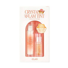 Сияющий тинт для губ CLIO Koshort Crystal Glam Tint 15 Grooming peach opal Set - фото №1